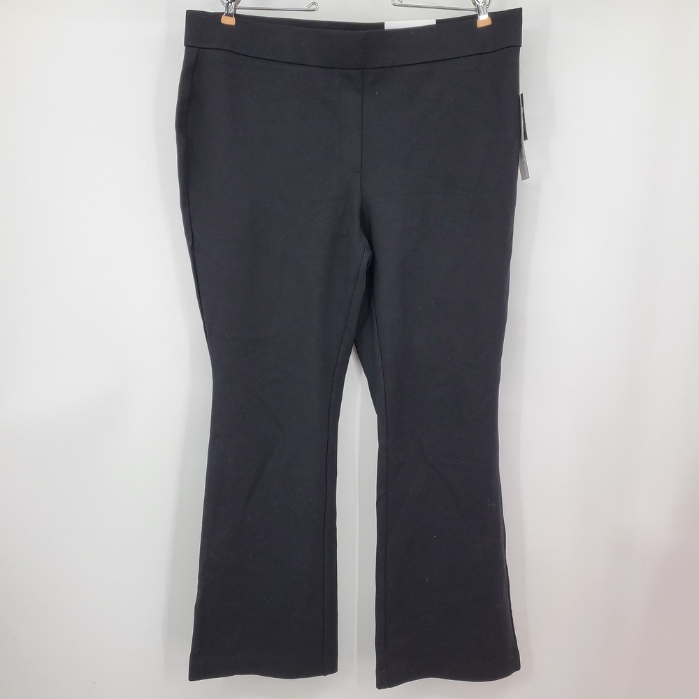 NWT Rafaella The Boot High Rise Slimming Bootcut Pants Black Plus 1X Career
